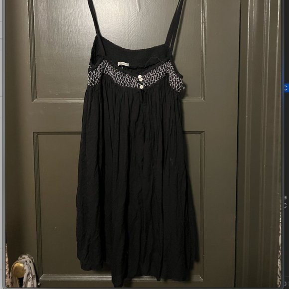 Free People Intimates Black Tunic Mini Dress FP - Picture 1 of 2